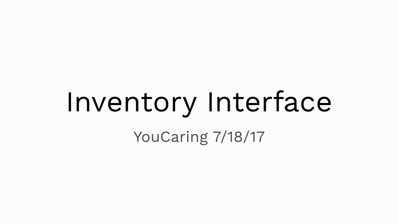 Interface Inventory